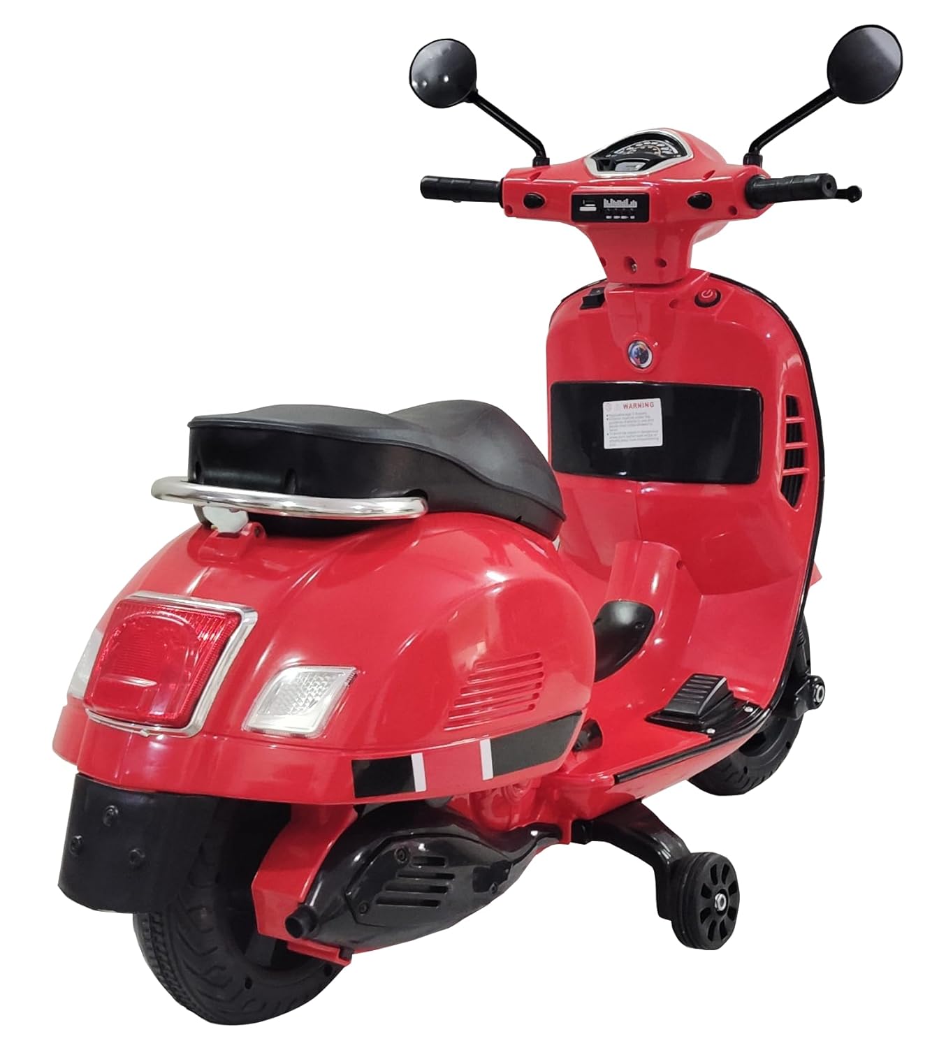 Rechargeable pink Vespa 12V ride on scooter for kids, a fun and safe battery-operated toy motorcycle for boys and girls WWW.USMILE.TOYS